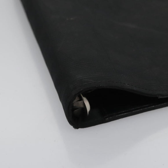 CHANEL New Travel line Day Planner Cover Nylon Black CC Auth am7648