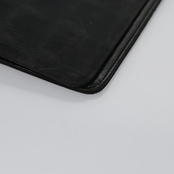 CHANEL New Travel line Day Planner Cover Nylon Black CC Auth am7648