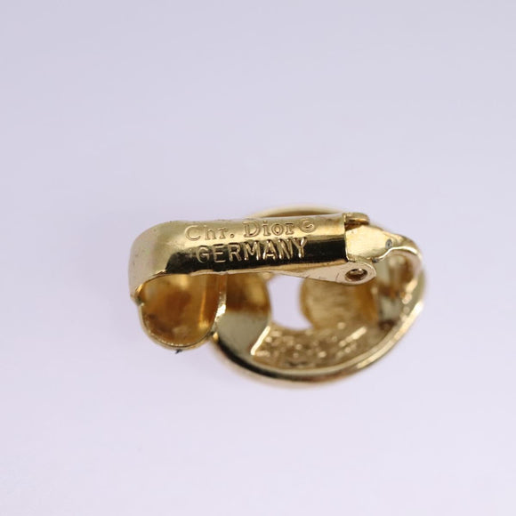 Christian Dior Earring metal Gold Auth am7650