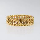 CHANEL COCO Bracelet metal Gold CC Auth am7652-2
