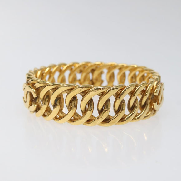 CHANEL COCO Bracelet metal Gold CC Auth am7652