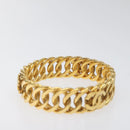 CHANEL COCO Bracelet metal Gold CC Auth am7652-4