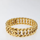 CHANEL COCO Bracelet metal Gold CC Auth am7652-5