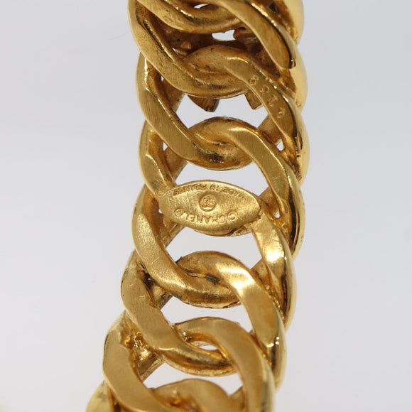 CHANEL COCO Bracelet metal Gold CC Auth am7652