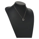 TIFFANY&Co. Open Heart Necklace metal Silver Auth am7655-1