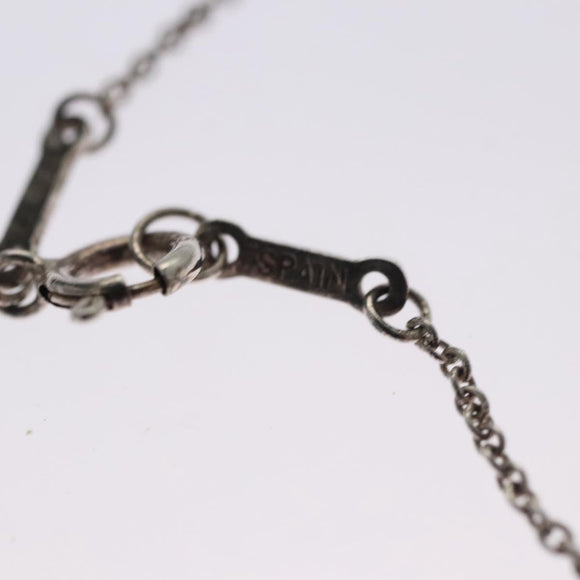 TIFFANY&Co. Open Heart Necklace metal Silver Auth am7655