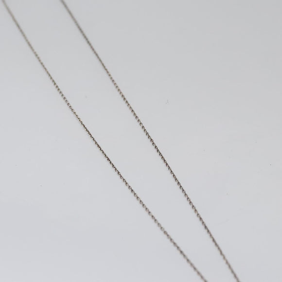 TIFFANY&Co. Open Heart Necklace metal Silver Auth am7655