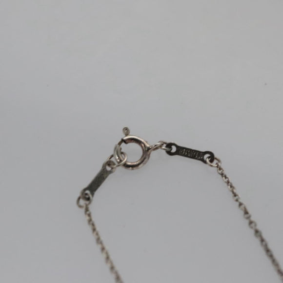 TIFFANY&Co. Open Heart Necklace metal Silver Auth am7655