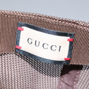 GUCCI GG Supreme Strawberry baseball Cap PVC XL Beige 700665 Auth am7681V-17