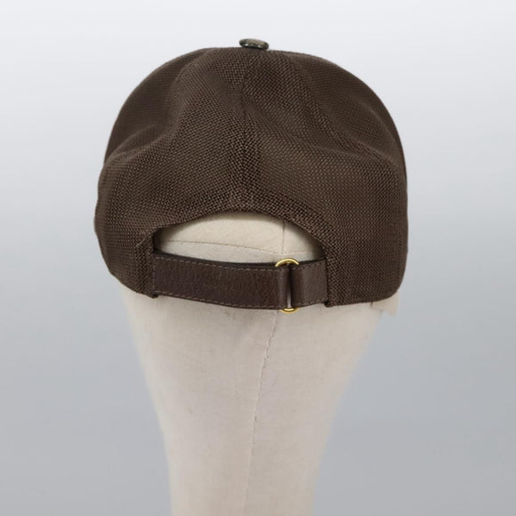 GUCCI GG Supreme Strawberry baseball Cap PVC XL Beige 700665 Auth am7681V