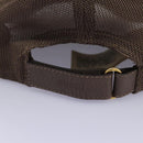 GUCCI GG Supreme Strawberry baseball Cap PVC XL Beige 700665 Auth am7681V-8