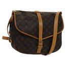 LOUIS VUITTON Monogram Saumur 35 Shoulder Bag M42254 LV Auth am7685-1