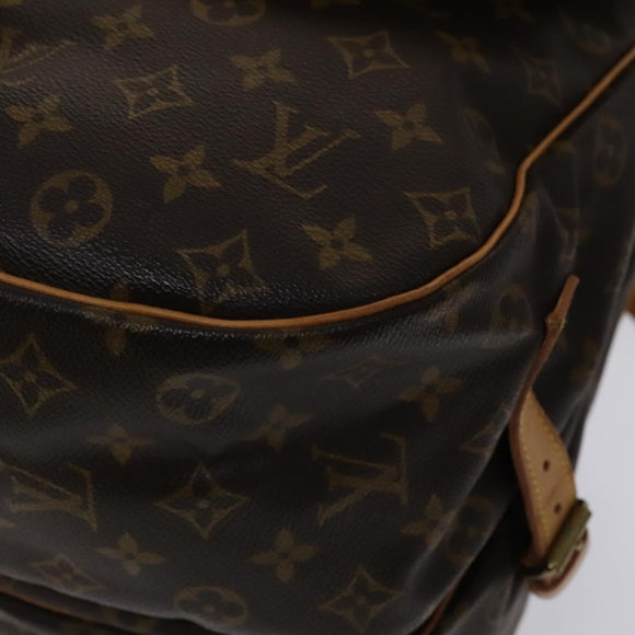 LOUIS VUITTON Monogram Saumur 35 Shoulder Bag M42254 LV Auth am7685