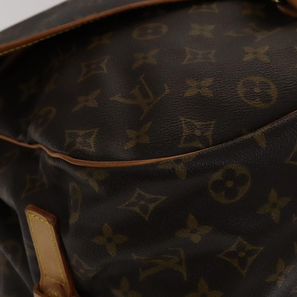LOUIS VUITTON Monogram Saumur 35 Shoulder Bag M42254 LV Auth am7685