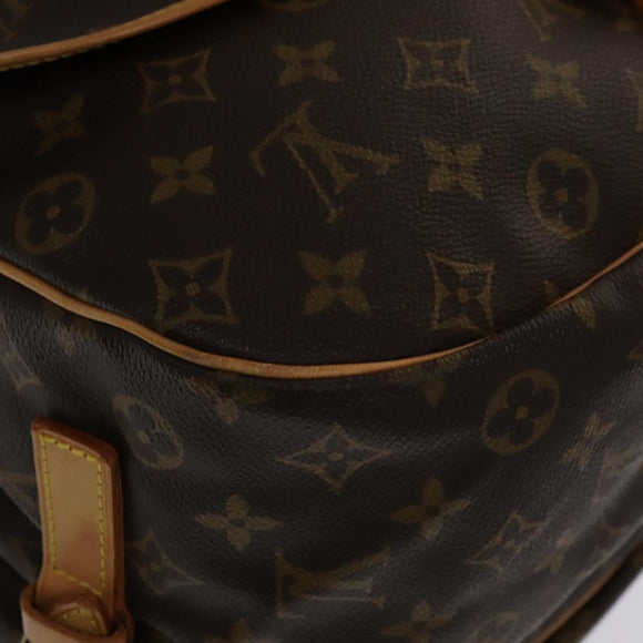 LOUIS VUITTON Monogram Saumur 35 Shoulder Bag M42254 LV Auth am7685