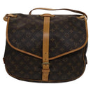 LOUIS VUITTON Monogram Saumur 35 Shoulder Bag M42254 LV Auth am7685-2
