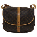 LOUIS VUITTON Monogram Saumur 35 Shoulder Bag M42254 LV Auth am7685-3