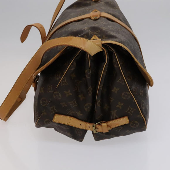 LOUIS VUITTON Monogram Saumur 35 Shoulder Bag M42254 LV Auth am7685