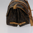 LOUIS VUITTON Monogram Saumur 35 Shoulder Bag M42254 LV Auth am7685-4