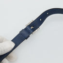 PRADA Shoulder Bag Leather Black Blue Auth am7706-10