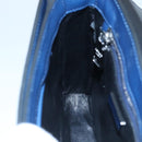 PRADA Shoulder Bag Leather Black Blue Auth am7706-20