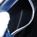 PRADA Shoulder Bag Leather Black Blue Auth am7706-23