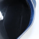 PRADA Shoulder Bag Leather Black Blue Auth am7706-25