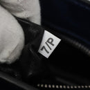 PRADA Shoulder Bag Leather Black Blue Auth am7706-11