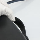 PRADA Shoulder Bag Leather Black Blue Auth am7706-8