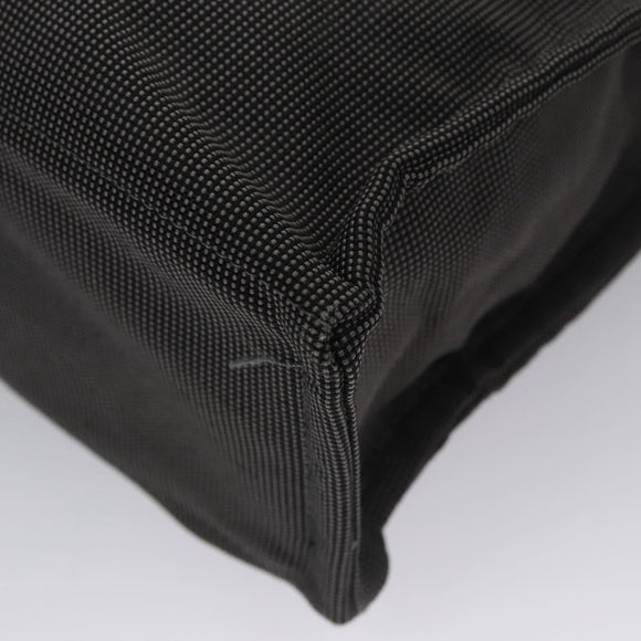 HERMES Her Line MM Hand Bag Canvas Gray Auth am7709