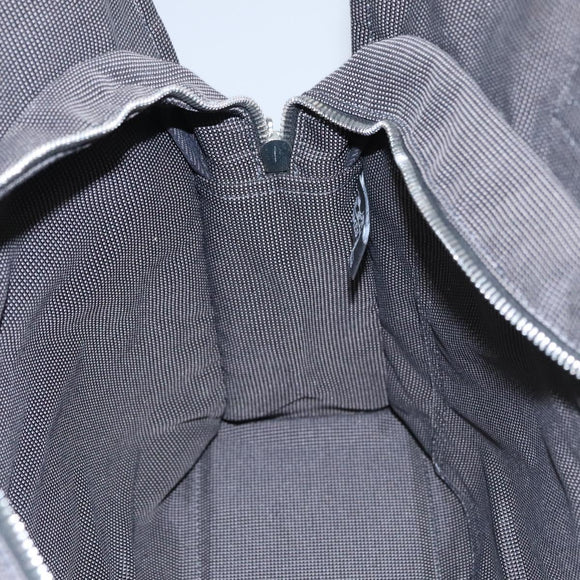 HERMES Her Line MM Hand Bag Canvas Gray Auth am7709