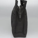 HERMES Her Line MM Hand Bag Canvas Gray Auth am7709-4