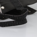 HERMES Her Line MM Hand Bag Canvas Gray Auth am7709-7