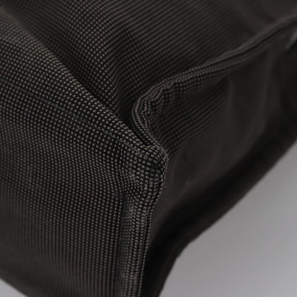 HERMES Her Line MM Hand Bag Canvas Gray Auth am7710