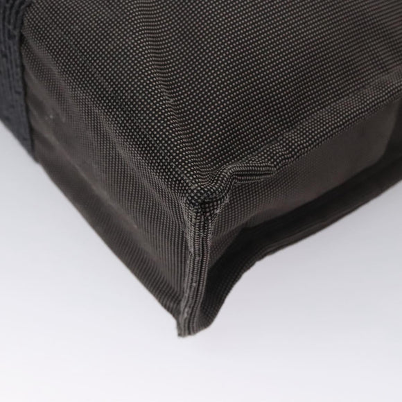 HERMES Her Line MM Hand Bag Canvas Gray Auth am7710