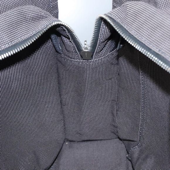 HERMES Her Line MM Hand Bag Canvas Gray Auth am7710