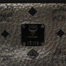 MCM Vicetos Logogram Clutch Bag PVC Leather Silver Auth am7725-12