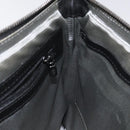 MCM Vicetos Logogram Clutch Bag PVC Leather Silver Auth am7725-18