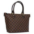 LOUIS VUITTON Damier Ebene Saleya PM Tote Bag N51183 LV Auth am7736A-1