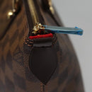 LOUIS VUITTON Damier Ebene Saleya PM Tote Bag N51183 LV Auth am7736V-19