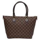 LOUIS VUITTON Damier Ebene Saleya PM Tote Bag N51183 LV Auth am7736V-2