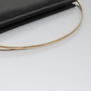 CARTIER Trinity hand Wallet Leather Black Wine Red Auth am7737-7