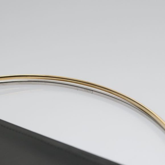 CARTIER Trinity hand Wallet Leather Black Wine Red Auth am7737