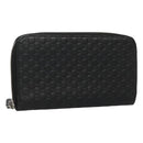 GUCCI Micro GG Canvas Guccissima Long Wallet Leather Black 544473 Auth am7738-1