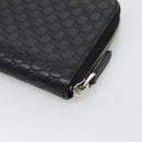 GUCCI Micro GG Canvas Guccissima Long Wallet Leather Black 544473 Auth am7738-15