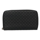 GUCCI Micro GG Canvas Guccissima Long Wallet Leather Black 544473 Auth am7738-13