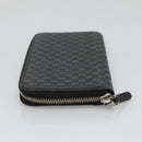 GUCCI Micro GG Canvas Guccissima Long Wallet Leather Black 544473 Auth am7738-3