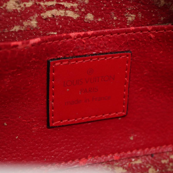 LOUIS VUITTON Epi Dauphine PM Pouch Castilian Red M48447 LV Auth am7748