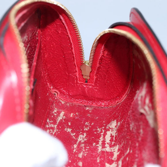 LOUIS VUITTON Epi Dauphine PM Pouch Castilian Red M48447 LV Auth am7748