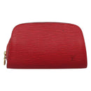 LOUIS VUITTON Epi Dauphine PM Pouch Castilian Red M48447 LV Auth am7748-13